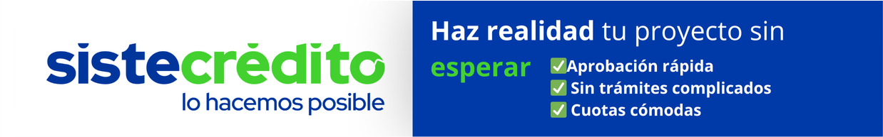 Financia tus compras con Sistecrédito