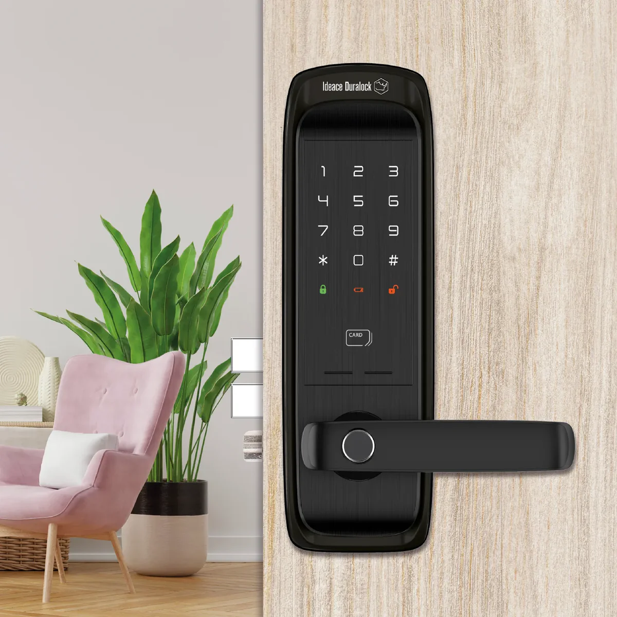 Cerradura Digital 402 Cerradura digital con acceso por huella, clave y llave para mayor seguridad