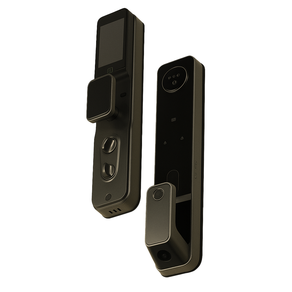 Cerradura digital con acceso por huella, clave y llave para mayor seguridad