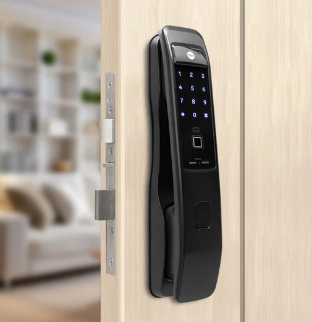Cerradura Digital YMI70 Cerradura digital YMI70 con acceso por huella, clave y llave para mayor seguridad