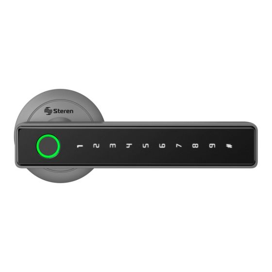Cerradura digital con acceso por huella, clave y llave para mayor seguridad